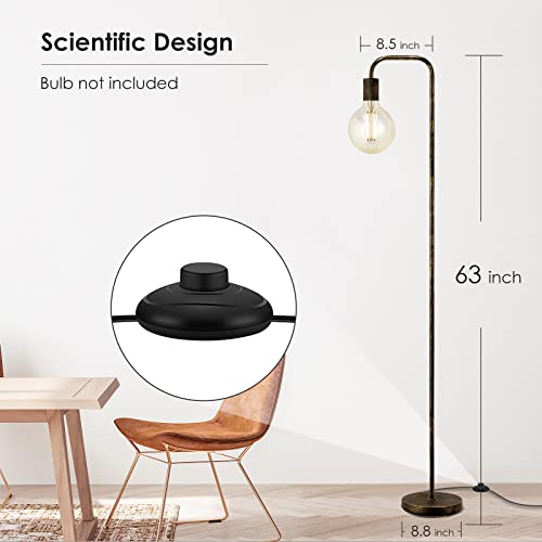 Boostarea Floor Lamp, Bronze Industrial Floor Lamp thumb #3