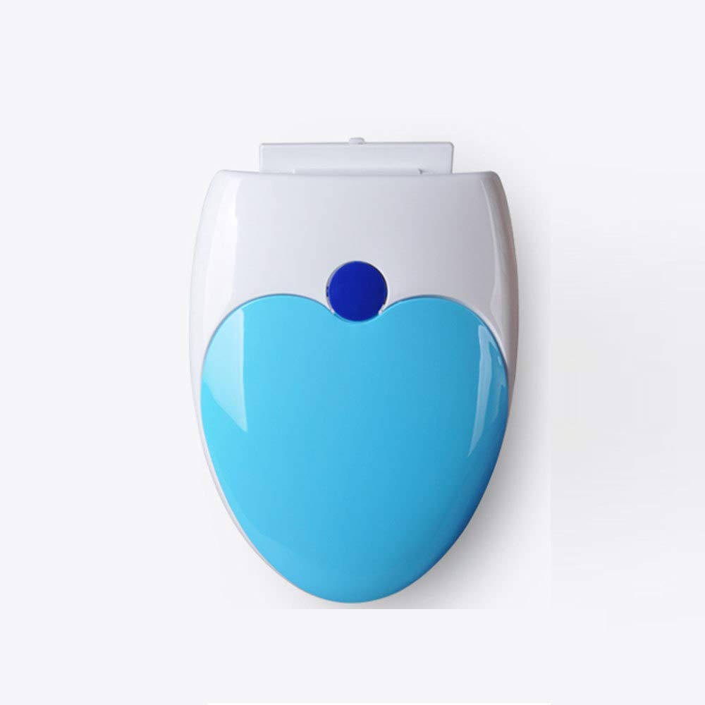 CGJdfjhE toilet lid， Easy to Install Clean Toilet Lid for V(Blu)