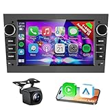 Autoradio Android 15 4G+64G Autoradio 4G + 64G Android 15 per Opel Astra Corsa Vauxhall Meriva Zafira Vivaro con Carplay wireless Android Auto, 7 pollici IPS Touch Screen Car Stereo con GPS WiFi FM RDS Radio Backup Camera