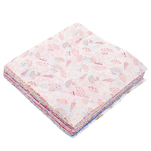 Tissus carrés patchwork 15x15 cm coton multicolore parfait comme cadeau de fête et Saint-Valentin DIY