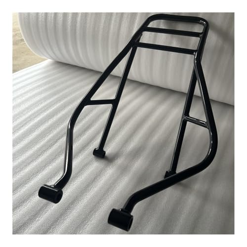 Porte-bagages arrière de moto pour tablette et armature d'aile noire