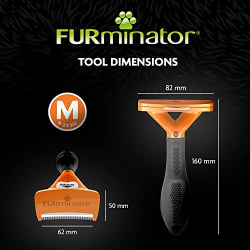 FURminator Undercoat deShedding Tool for Medium Long Hair Dogs 9-23 kg