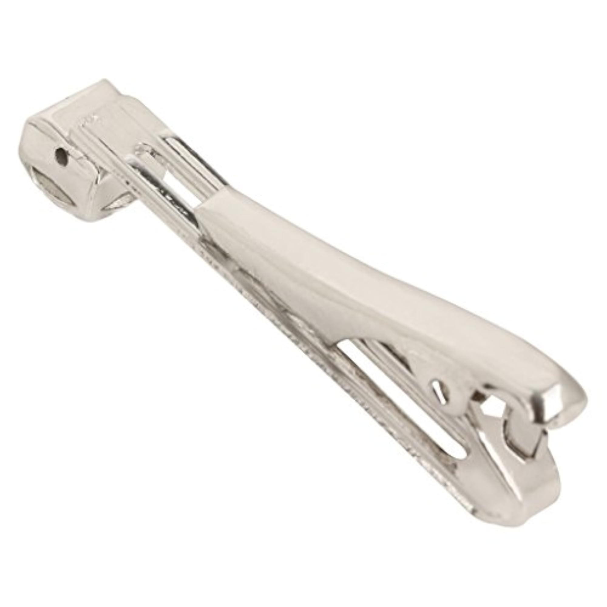 Men's Silver Tie Pin Clip with Diamond Crystal in Gift Box