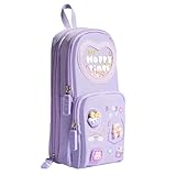 Trousse à crayons en forme de sac à dos de style coréen pour les élèves de l'école primaire, grande capacité, Sac à dos Trousse à crayons – Ours en crème glacée, taille unique