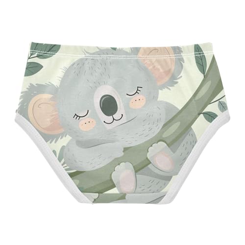 Cute Koala Bear Tree Leaves Cute Panties Girl Girls Underwear Toddler Cotton Designer Briefs Underpants 2t2