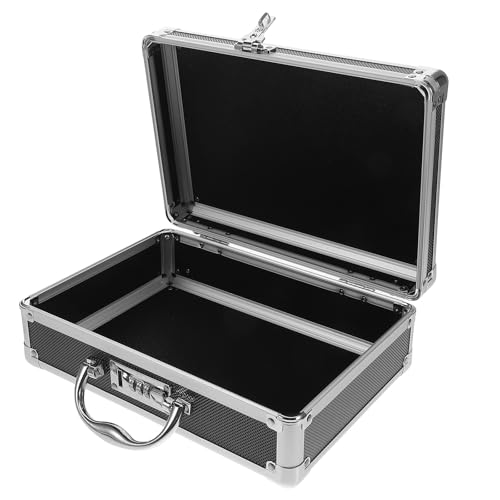 jojofuny Boite Outils Vide Grosse Capacité en Alliage D'aluminium avec Cadenas à Code Design Portable avec Poignée, pour Usage Extérieur et Transport...