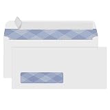 500#10 Single Window Security Envelopes, PANDRI NO.10 Security-Tinted Envelopes Designed for QuickBo