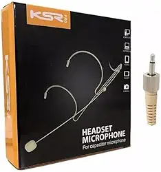 Microfone Headset Cor Da Pele Ksr Pro Kt3a Bege Ht3a P2