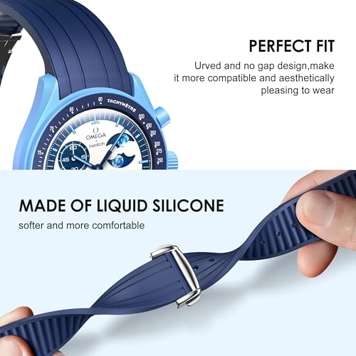 Bracelet MoonSwatch 20mm incurvé résolvant le problème d'interstice du boîtier - 5
