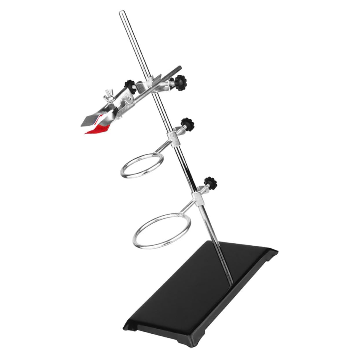 MAGICLULU Support de Laboratoire Métallique Matériel de Laboratoire Pince pour Flacons Support pour Entonnoirs Accessoire pour Chimie et Physique