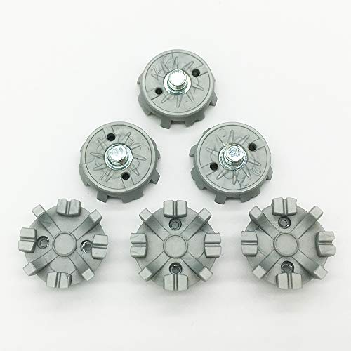 Longkun Golf Shoe Spikes Replacement Set With Wrench - 28 Pcs Golf Shoes Cleat Replacement - 1/4” Screw - Easy Installation - Enhanced Grip For Improved Performance （Silver） #TOP3
