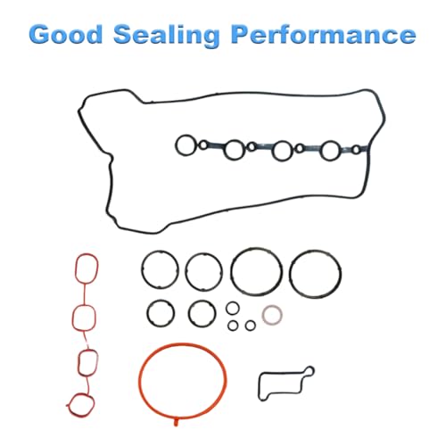 Image of Cylinder Head Gasket Set with Bolts Compatible with Hyundai Accent Elantra Sonata Tucson Veloster Kia Rio Soul 1.6L L4 2012-2019 Replacement for HS26554PT HS55010