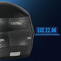 Favoto Motorradhelm Integralhelme für Erwachsene Vollvisierhelm Mopedhelm für Herren Damen Atmungsaktiv ECE Zertifiziert M (57-58cm) Kohlefaser – Ansicht 4