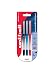 Produktbild Uni-ball 153528399 UB-185Sye Needle Kugelschreiber, fälschungssichere Tinte, 0.5 mm Nadelspitze, 3 Stück schwarz/rot/blau