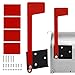 ZJRDYYK Mailbox Flag Replacement Kit, Mailboxes Accessories for Metal, Brick, Stone, Wood and All Other Surfaces, Red (2 Sets)