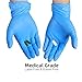 Basic Medical Synmax Vinyl Exam Gloves - Latex-Free & Powder-Free - Large, BMPF-3003(Case of 1,000) Blue