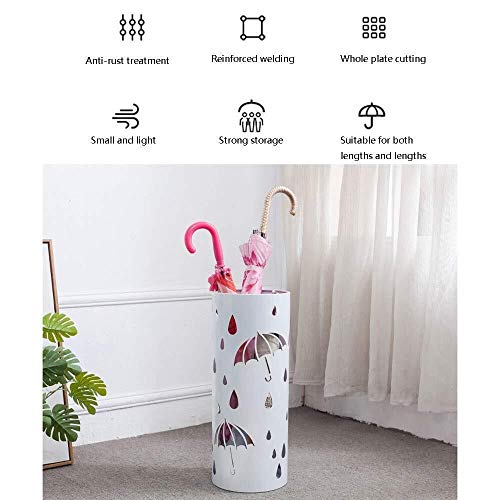 Porte-parapluies anti gouttes blanc pour protéger les sols de restaurant - 7
