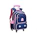 Durable Universal Wheel Trolley Borsa da Viaggio Trolley School Bag 6 Trolley per Scale con Ruote Borsa da Scuola Ragazzi e Ragazze Borsa da Scuola Borsa da Viaggio Scomparti Multipli Ruota Stampo d