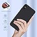 Miracase Liquid Silicone Case Compatible with iPhone Xs (2018)/ iPhone X(2017) 5.8 inch, Gel Rubber Full Body Protection Shockproof Cover Case Drop Protection Case Black