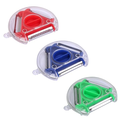 DEZP 3 PCS Multifonction econome legumes epluche legume eplucheur pomme de terre eplucheur légumes eplucheur de pomme économe légumes peler la peau douce Peler la croûte Couper en fines lanières
