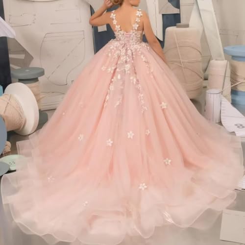 Flower Girl Dress for Wedding Princess First Communion Formal Dress Tulle Puffy Pageant Ball Gown2