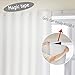 Jilron Magic Tape Stick on Portable Curtains for Windows,Bedroom Blackout Curtains for - Thermal Lnsulated No Drill Curtains Room Darkening Black Small Drapes(1 Panels,35Wx48L inch-White)