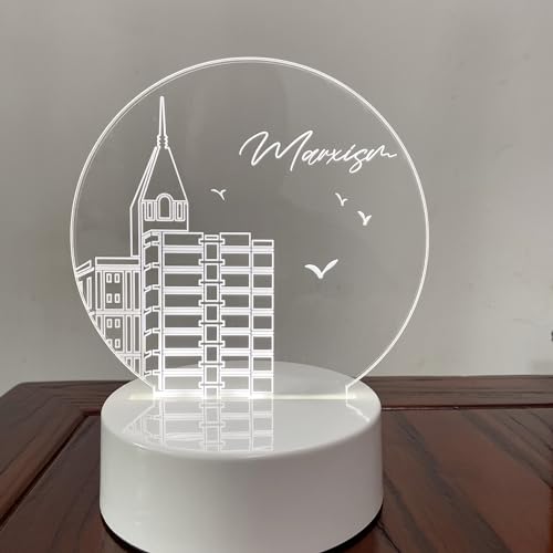 Image of 12 Pcs 5.9 inch x 5.1 inch Round Clear Cast Acrylic Sheets for LED Light Base Clear Plexiglass with Protective Film 4 mm Thick for LED Signs & Day DIY Crafts