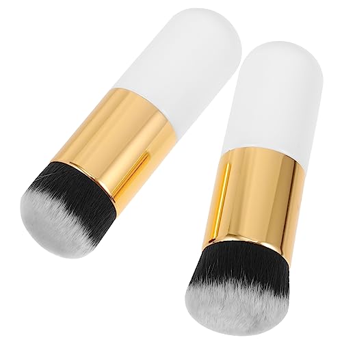 HAPINARY Fluffy Makeup Brush Set of 2 Foundation Blush Cream Brush for Makeup Dupes