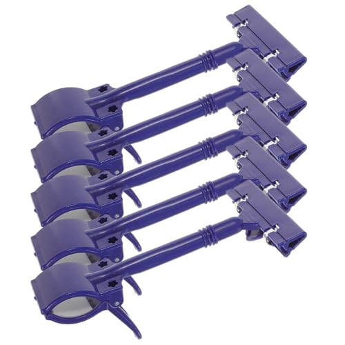 ノーブランド品 5個 プラスチック製ダブルクリップ 強力クランプ付き価格表示タグホルダー 店舗棚用サインディスプレイ広告クリップ 小売店 スーパ