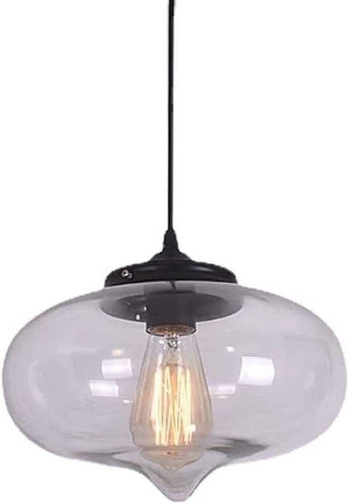 Lampe Suspendue en Verre LED : Lustre de Chevet Design pour Luminaire de Plafond Intérieur