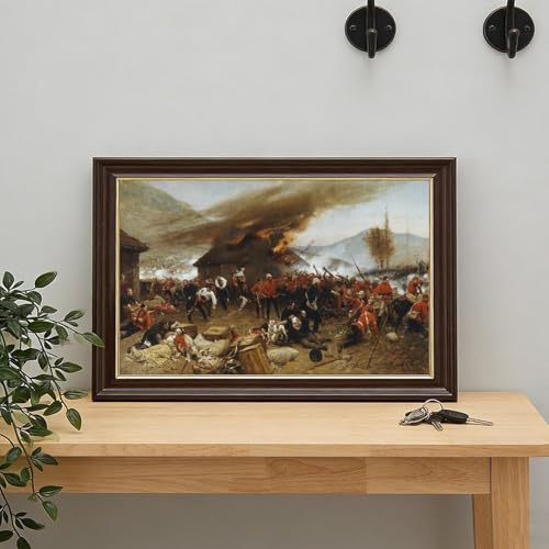 La défense de Rorke's Drift Alphonse De Neuville cadre déco mural - 7