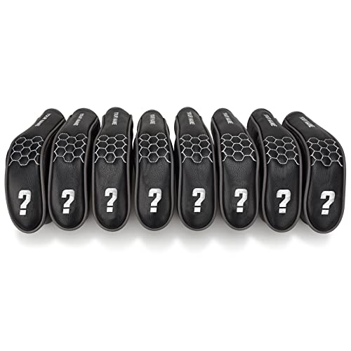 Hybrid Headcover Set Long Small Driving Iron Head Cover For Cleveland Launcher, Majek Mx4, Cobra T Rail, Wilson Launch Pad, Tour Edge Utility Irons (custom 1set (8pcs))