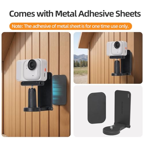 Image of Magnetic Mount Stand Compatible for DJI OSMO 360, Magnet Steering Holder Bracket with 1 /4 Screw for Action Camera, Stand Base for Insta360 X5 /X4 /X3 /GO 3S /GO Ultra /Pocket 3 /Action 5Pro /Hero13