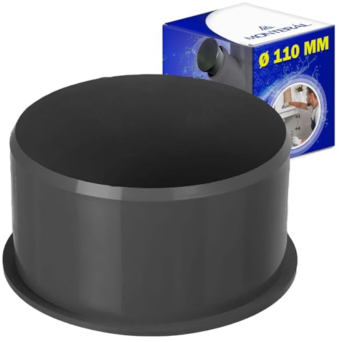 Tapón Ø 110 mm de PVC para Tubo Tapones Encolar las Tuberías de Desagüe Garantía de 10 Años - MONTERAL