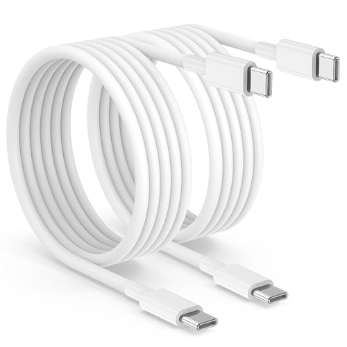 Image of 2pack 6ft USB C to C Cable, 60W Type C to Type C Fast Charging Cord for iPhone 17 16 15 Pro, Pro Max, Plus, iPad Pro, MacBook Air 13 inch, iPad Pro, Air, for Samsung Galaxy S25 and More