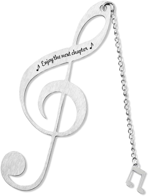 Music Gifts for Students from Teacher Musical Note Bookmark Music Lover Composer Gifts for Women Men Musician Birthday Retirement Graduation Gift Reading Book Lover Christmas Gift for Guitar Player