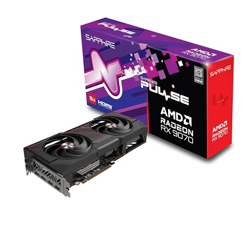 Sapphire 11349-03-20G Pulse AMD Radeon™ RX 9070 Gaming Graphics C...
