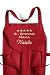Produktbild Krings Fashion Schürze/Kochschürze 5-Sterne-Mama mit Name oder Wunschbegriff, hochwertig Bestickt, Schürzenfarbe Cherry/Bordeauxrot, Schürze und Stickerei deutsche Produktion; Geschenkidee für Mama;