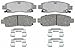 ACDelco Silver 14D883CH Ceramic Rear Disc Brake Pad Set with Hardware
