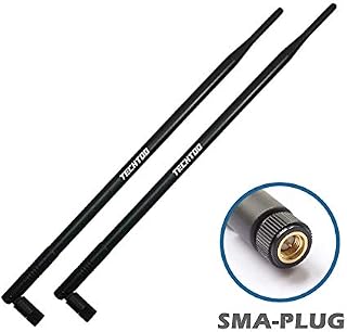 TECHTOO 9dBi WiFi Antenna with SMA Male (SMA-Plug) Connector Compatible W/Anran Haloview IP