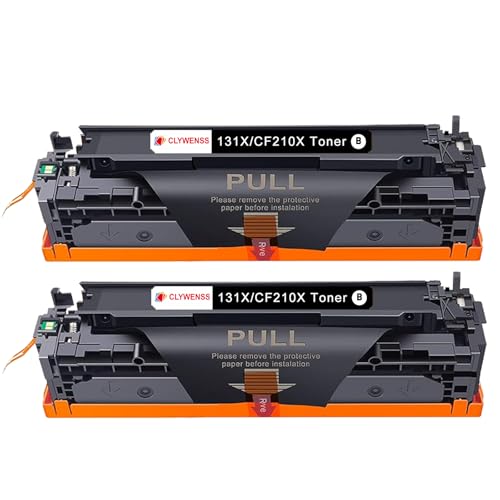 Clywenss Tóner 131X CF210X compatible con HP LaserJet Pro 200 Color M251n M251nw MFP M276n M276nw, 128A M1415fn CM1415fnw CP1525n CP1525nw, 125A CP1515N CM1312 CM1312 CM1312 2nfi CP1 518n CP1518ni 2