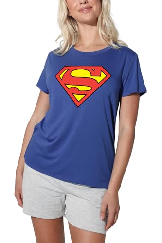 Popfunk Superman Classic Logo Women's Apparel Loose T-Shirt