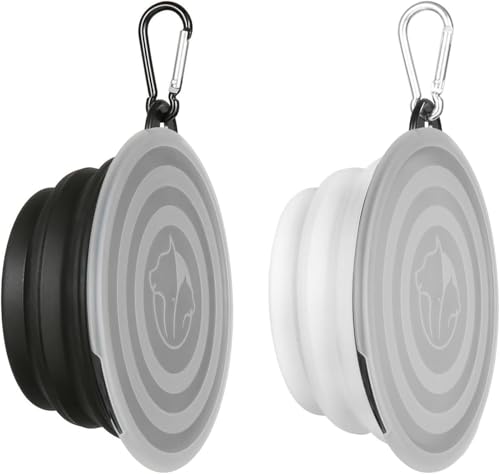 折りたたみ ペット ボウル 2個 フタ付き カラビナ付き 水入れ エサ入れ お手入れ簡単 軽量 持ち運び便利 おしゃれ 人気 多機能 犬猫兼用 ペット用品 プレゼント ギフト 贈り物