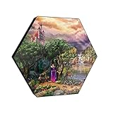 Disney – The Evil Queen – 11.5” X 10” Hexagon KNEXAGON Wood Print – Tabletop Display, Hang Alone or Connect to Other Pieces – Officially Licensed Collectible