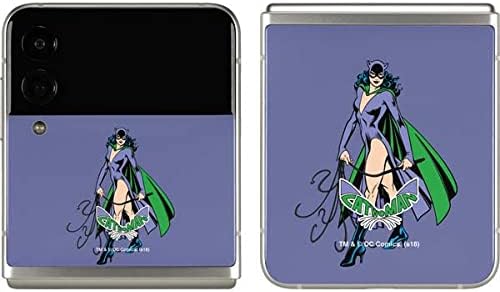 Skinit Decal Phone Skin Compatible with Galaxy Z Flip3 5G - Officially Licensed Warner Bros Catwoman Portrait Design