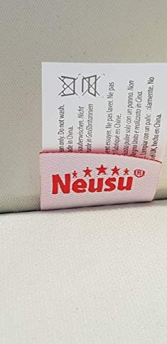 Neusu Large Underbed Storage Bag With Transparent Lid 100cmx50cmx20cm - 100 Litres Under Bed Storage Bag With Zip For Bedding & Clothes - Strong Storage Solution - Shoe Storage Under Bed - Beige