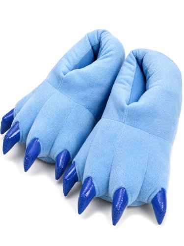 Image of acdiac Unisex Soft Monster Claw Slippers Fun Dino Slippers Animal Paw Shoes For Men Women Boy Girl With Home Halloween Party Cosply Costume Footwear