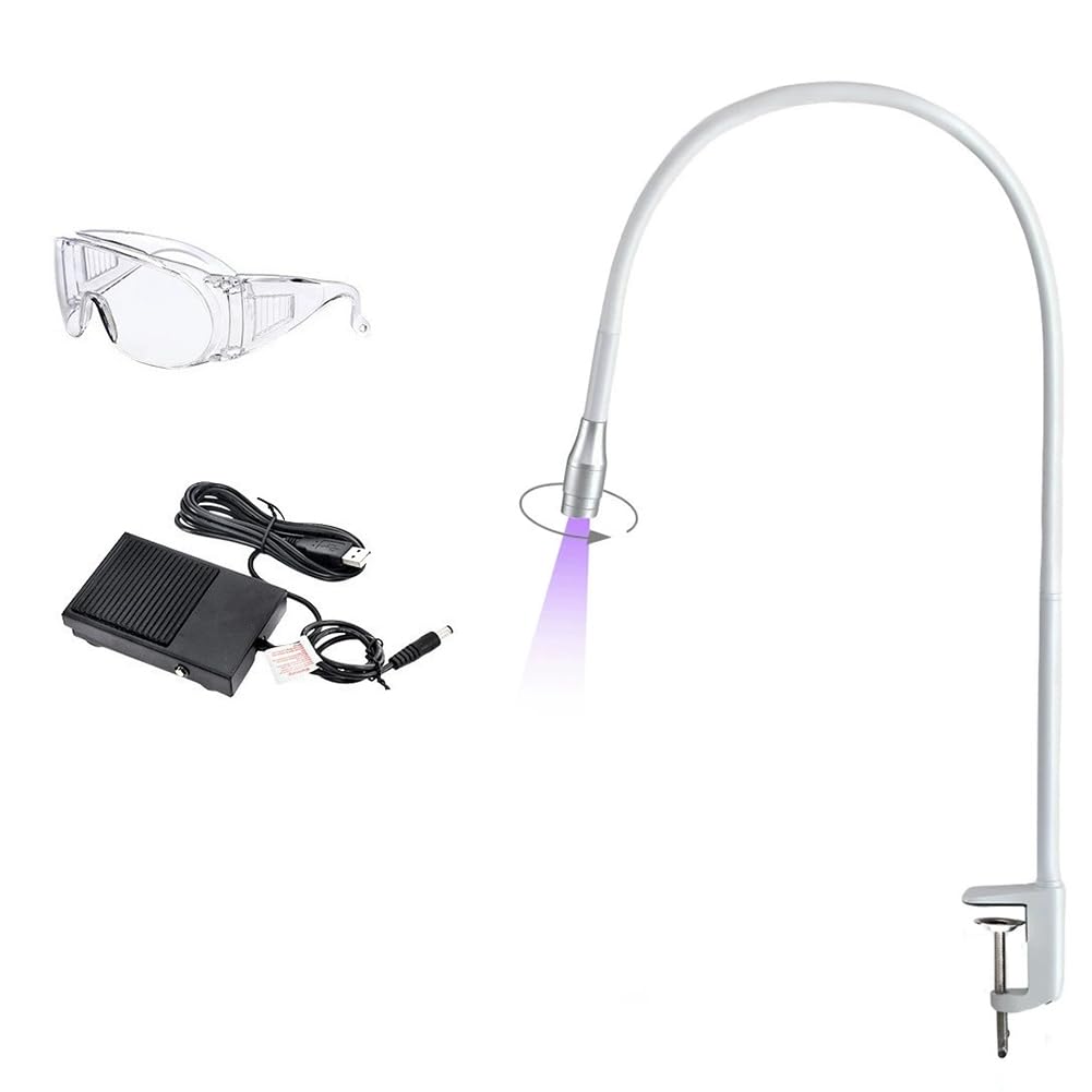 Lampe UV cils col de cygne pour pose rapide extensions de cils