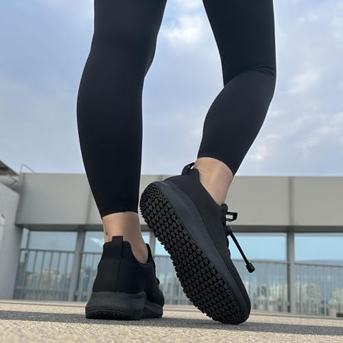 Image of Women's Non Slip Work Shoes Slip Resistant Waterproof Chef Shoe for Restaurant Kitchen Food Service Nursing Hospital Staff Lightweight Walking Sneakers with Slip-On Design