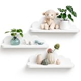 shepretty Wolkenregal Kinderzimmer 3er Set – Modernes Wandregal Wolke aus hochwertigem ABS-Material, Schweberegal für Babyzimmer, Kinderzimmer Deko, Badezimmer & Wohnzimmer, Weiß